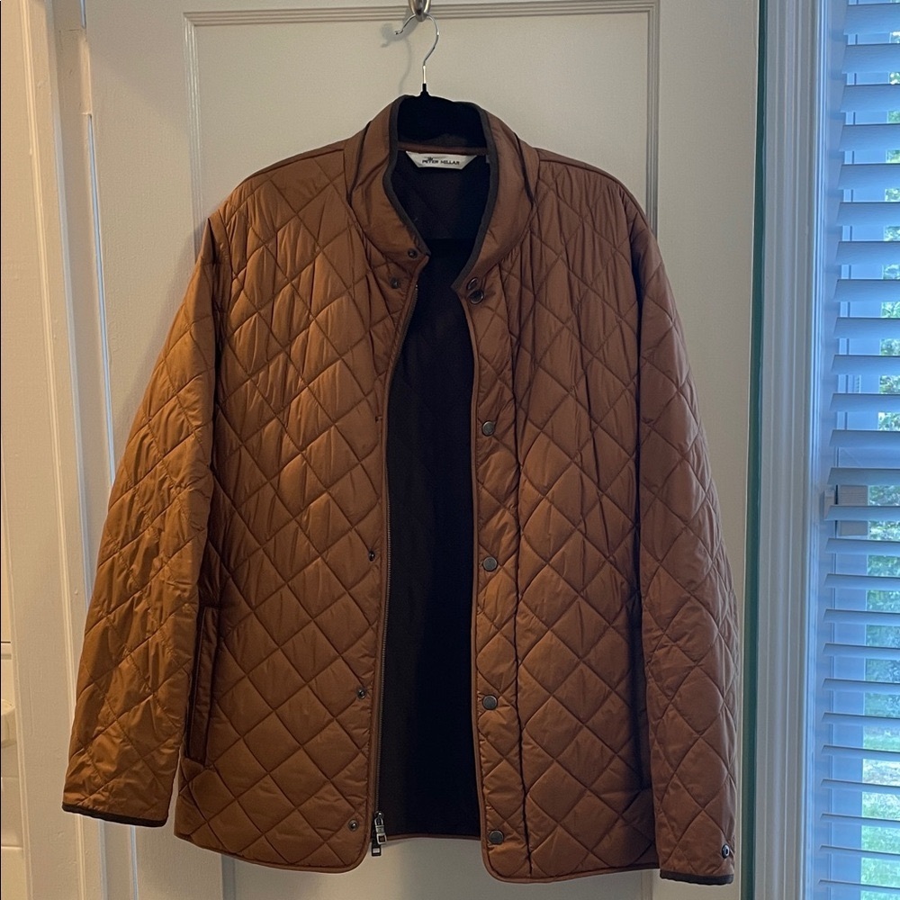 Peter Millar Suffolk Quilted Tan Jacket